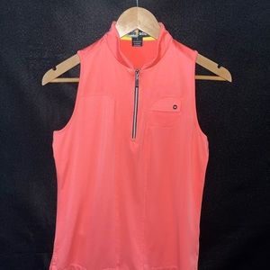 Jamie Sadock Golf Shirt, Bright Coral